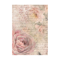 Stamperia Selection 8 Rice Paper A6 - Shabby Rose
