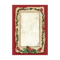 Stamperia Selection 8 Rice Paper A6 Backgrounds - Classic Christmas
