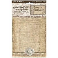 Stamperia Selection 8 Rice Paper A6 Backgrounds - Old Lace
