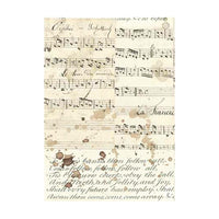 Stamperia Selection 8 Rice Paper A6 Backgrounds - Music
