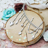 Kreatywna Pracownia Love Heart Chain Chipboard