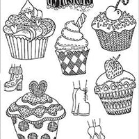 Dylusions Stamp Set - Eat Me