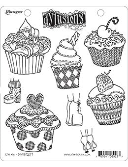 Dylusions Stamp Set - Eat Me