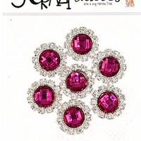 5 Crazy Ladies Bling - Circle Rhinestone Pack