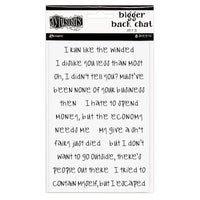 Dylusions Stickers - Bigger Back Chat 3 White (DYA81784)
