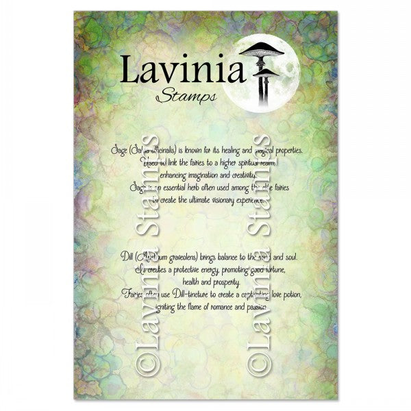 Lavinia Stamp Set - Dill & Sage Words