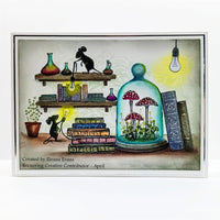 Lavinia Stamp Set - Purple Cap Mushrooms

