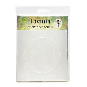 Lavinia Sticker Stencils - Moon, Arch, Square, Circle