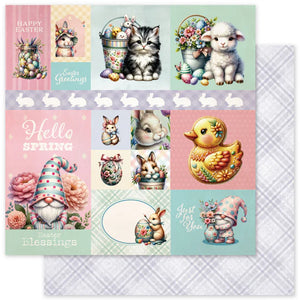 Paper Rose 12" x 12" Patterned Paper - Easter Time Basics A