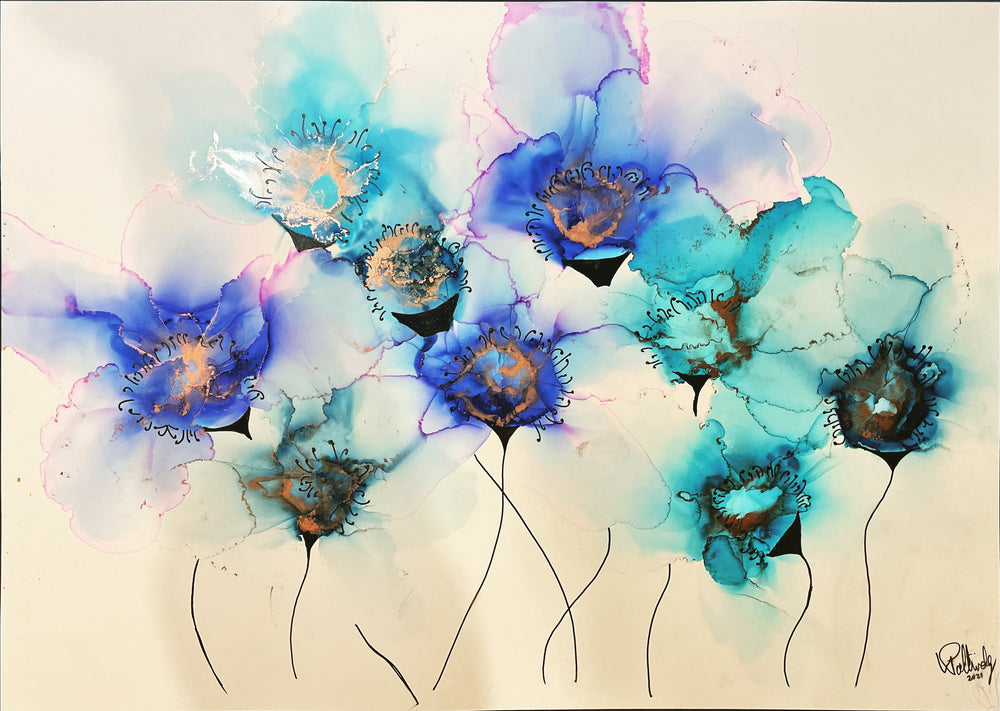 Thursday 12th September 2024 - Alcohol Ink Flowers - 6-8pm