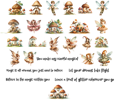 5 Crazy Ladies Die Cuts - Fairy Land
