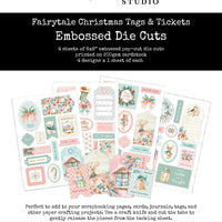 Paper Rose Embossed Die Cuts - Fairytale Christmas Tags & Tickets