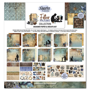 3 Quarter Designs Collection Pack 12" x 12" - Father Figure