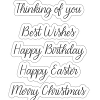 5 Crazy Ladies Die Cuts - Card Makers Sentiments