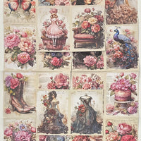 5 Crazy Ladies Journal Papers A5 - Pretty Vintage Florals