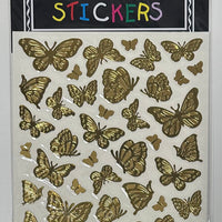 Hotspotz Sticker Sheet - Butterflies Gold