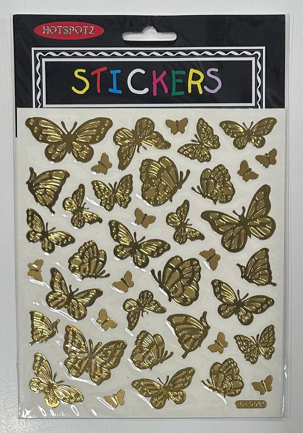 Hotspotz Sticker Sheet - Butterflies Gold