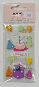 Jenni B Stickers - Happy Birthday 16pcs