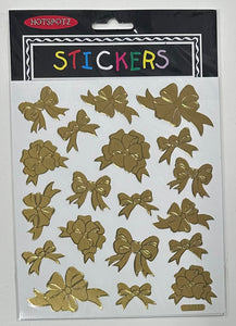 Hotspotz Sticker Sheet - Bows Gold