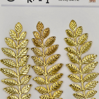 5 Crazy Ladies Metals - Gold Fern Leaves