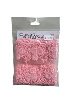 5 Crazy Ladies Lace - Pink Floral
