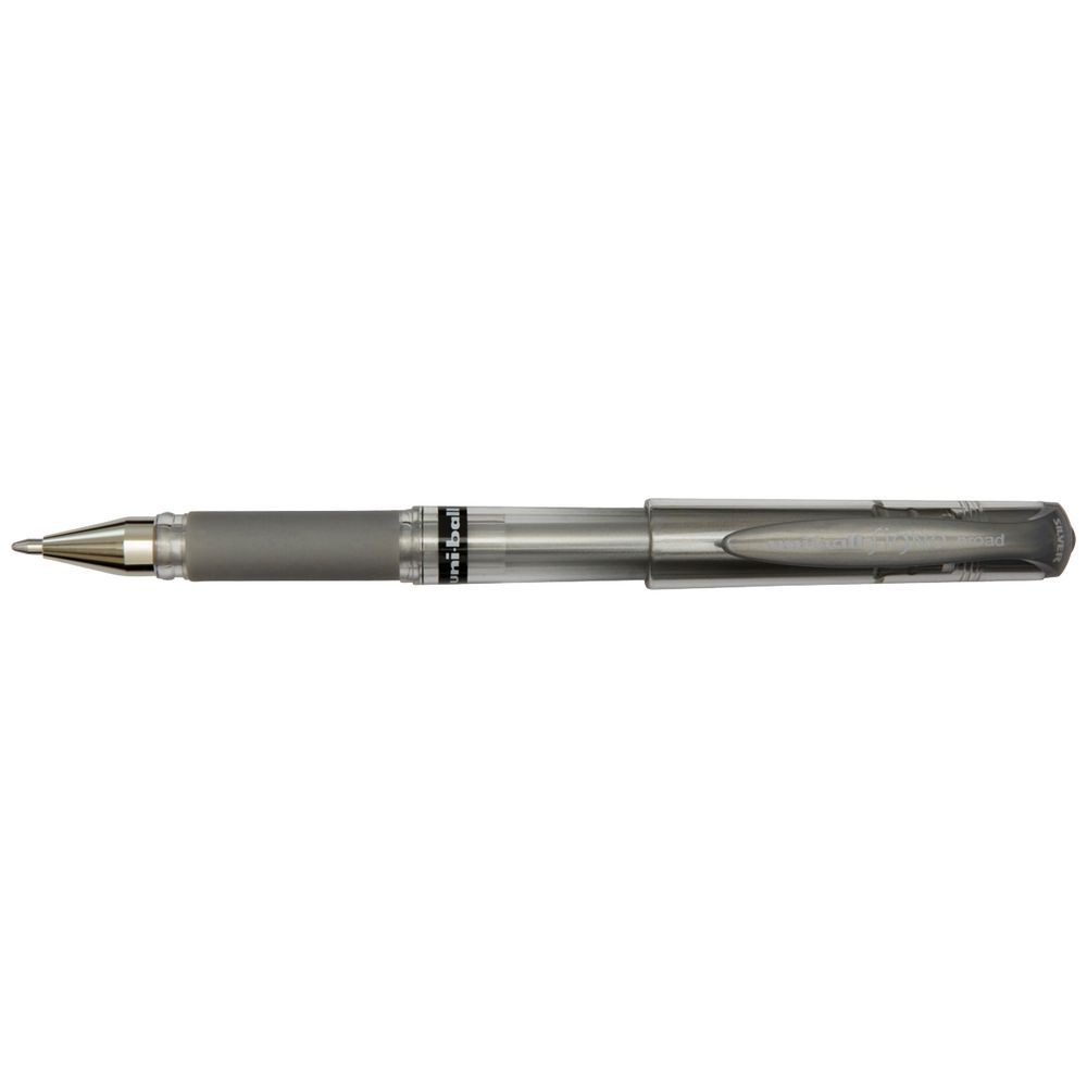 Signo Uniball Gel Pen - Silver 1mm