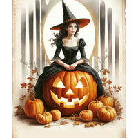 5 Crazy Ladies Stickers - Halloween Sentiments