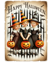 5 Crazy Ladies Stickers - Halloween Sentiments
