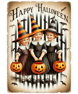 5 Crazy Ladies Stickers - Halloween Sentiments