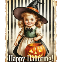 5 Crazy Ladies Stickers - Halloween Sentiments
