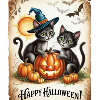 5 Crazy Ladies Stickers - Halloween Sentiments