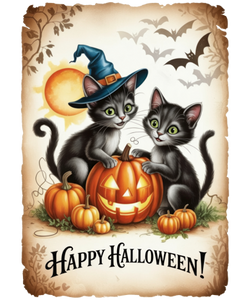 5 Crazy Ladies Stickers - Halloween Sentiments