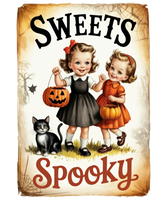 5 Crazy Ladies Stickers - Halloween Sentiments
