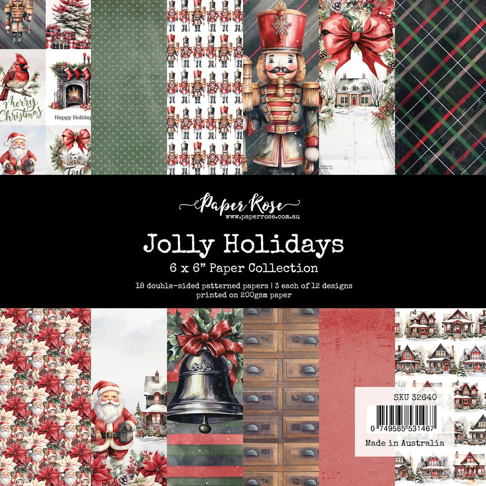 Paper Rose Paper Collection 6x6 - Jolly Holidays