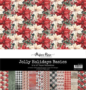 Paper Rose Paper Collection 12x12 - Jolly Holidays Basics