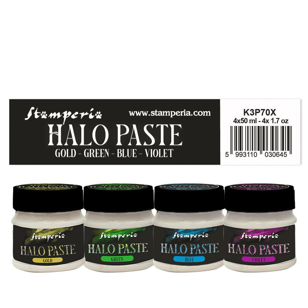 Stamperia Halo Paste Set of 4 Colours 50 ml each