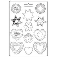 Stamperia Mould A4 - Blue Land: Stars and Hearts