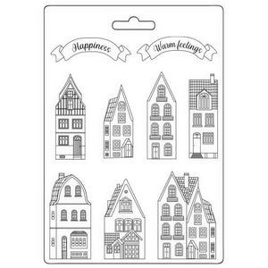 Stamperia Mould A4 - Cozy Houses