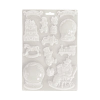 Stamperia Soft Mould A4 - Gear Up for Christmas - Christmas Toys
