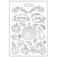 Stamperia Soft Mould A4 - Golden Harmony - Pumpkins
