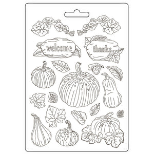 Stamperia Soft Mould A4 - Golden Harmony - Pumpkins