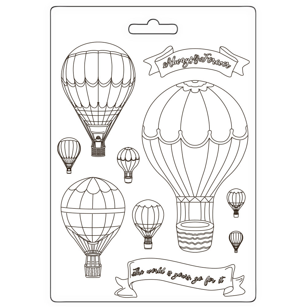 Stamperia Soft Mould A5 - Timeless - Balloons