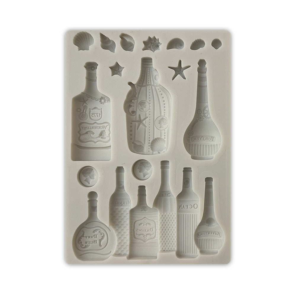 Stamperia Silicon Mould A6 - Songs of the Sea: Bottles