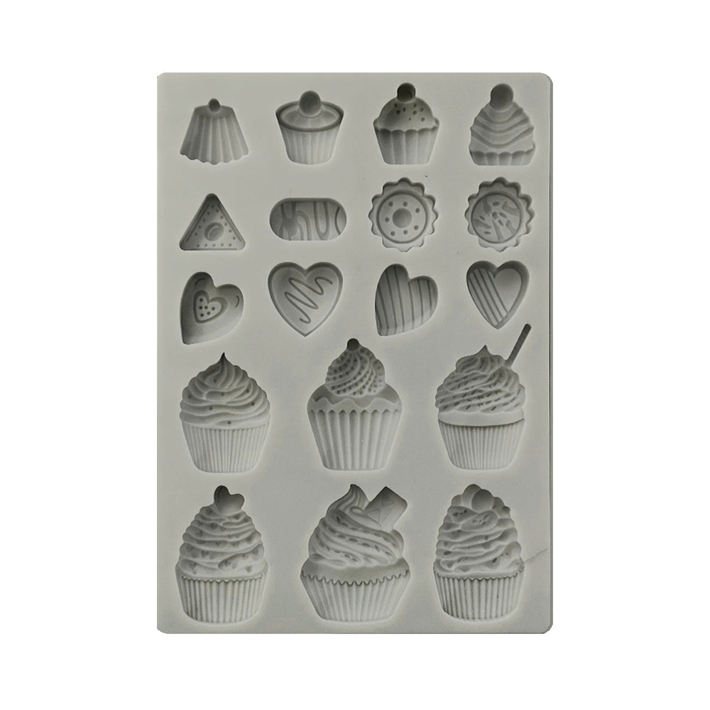 Stamperia Mould A5 Silicon - Coffee and Chocolate: Sweets