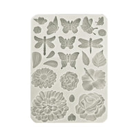 Stamperia Silicon Mould A5 - Create Happiness Secret Diary - Butterflies and Flowers