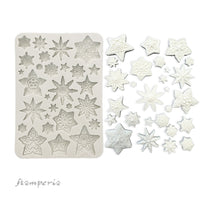 Stamperia Silicon Mould A5 - Gear Up for Christmas - Stars
