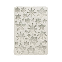 Stamperia Silicon Mould A5 - Gear Up for Christmas - Stars
