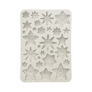 Stamperia Silicon Mould A5 - Gear Up for Christmas - Stars