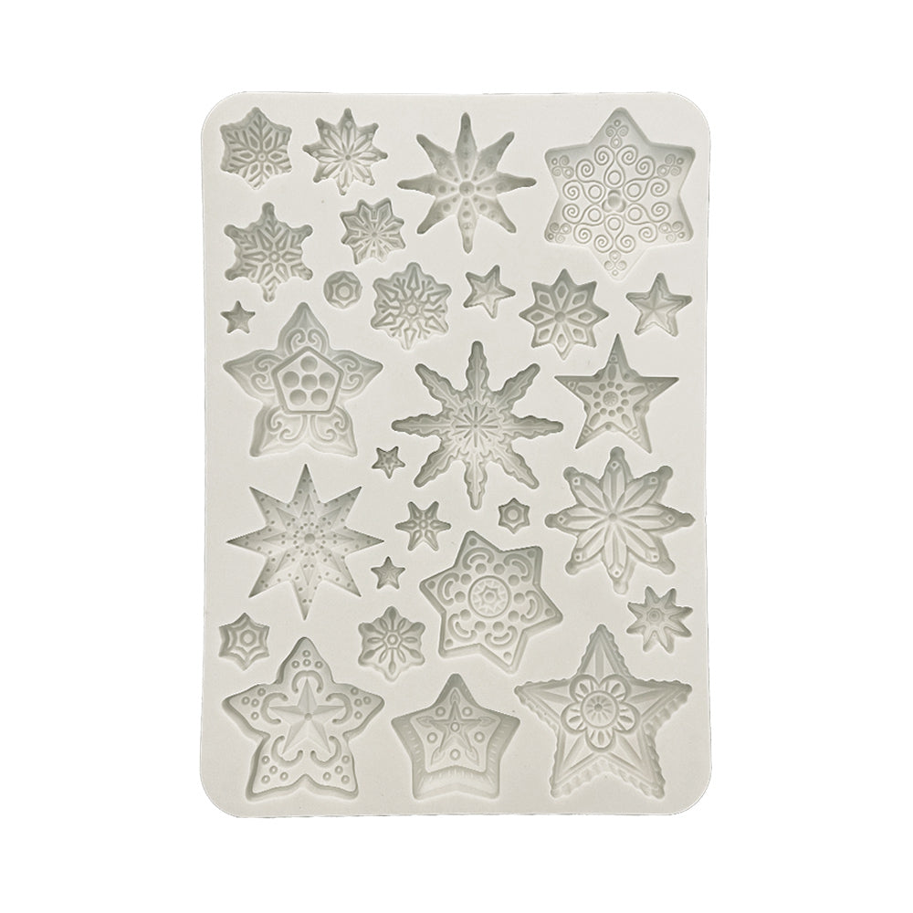 Stamperia Silicon Mould A5 - Gear Up for Christmas - Stars