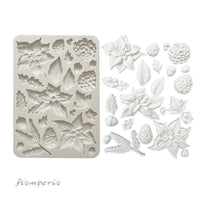 Stamperia Silicon Mould A5 - The Nutcracker - Poinsettia and Pinecones
